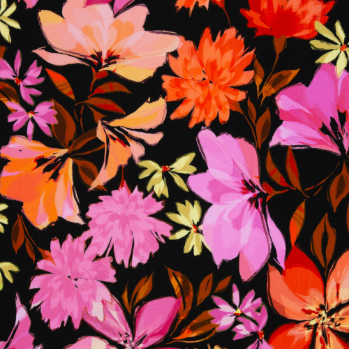 Viskose- Webware - Julia - Blumen